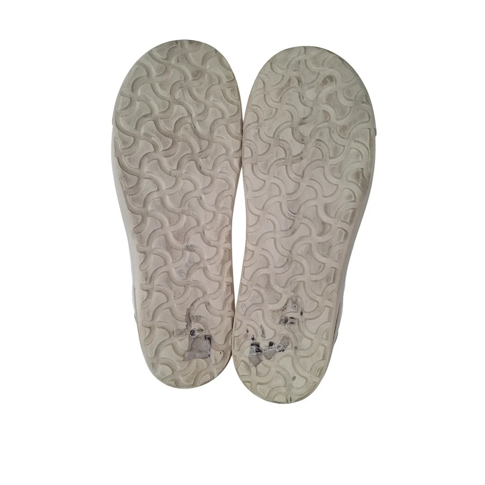 Birkenstock Bend Low White Leather Lace Sneakers EU41  US 10W/8,5M
